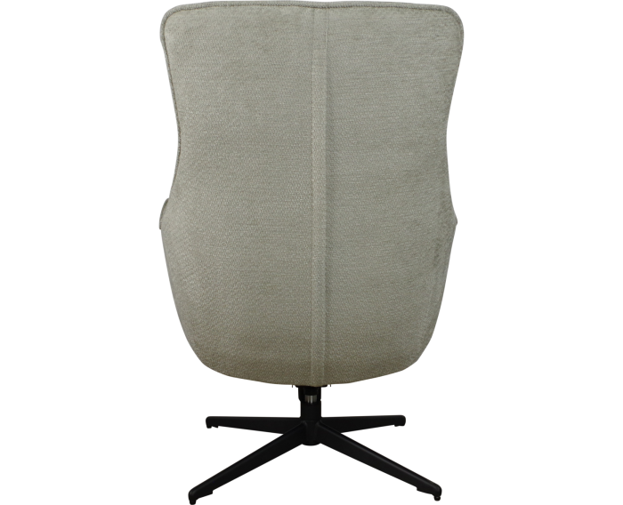 Draaifauteuil Flynn met hocker stof Movie Natural 1 beige