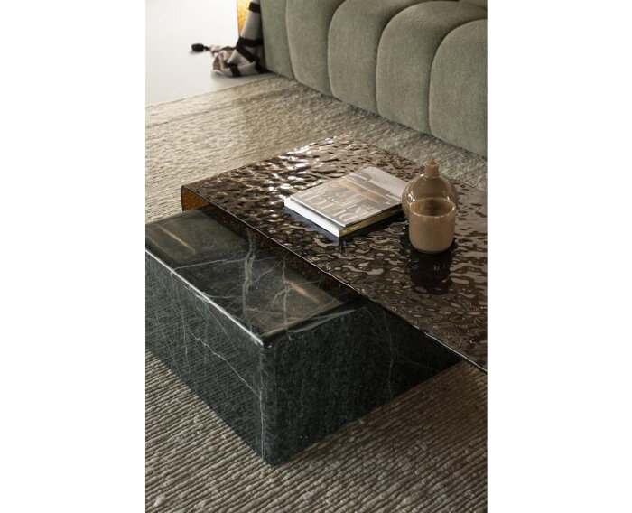Coffee table Ripple 110x55cm - bruin | BY-BOO