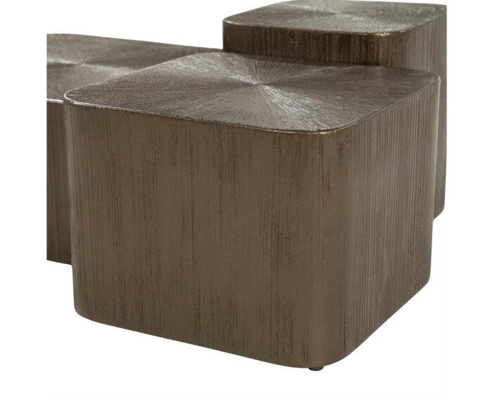 Salontafel set Silva 55x55cm - bruin | Eleonora