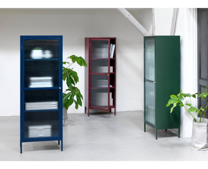 Vitrinekast Bronco tower 160 cm - Rood