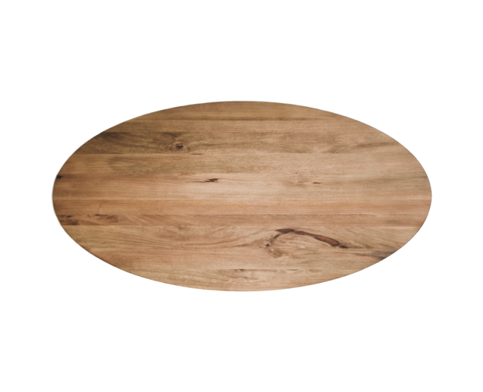 Ovaal tafelblad Oakland - 240x120x3,5 - Naturel - Mangohout