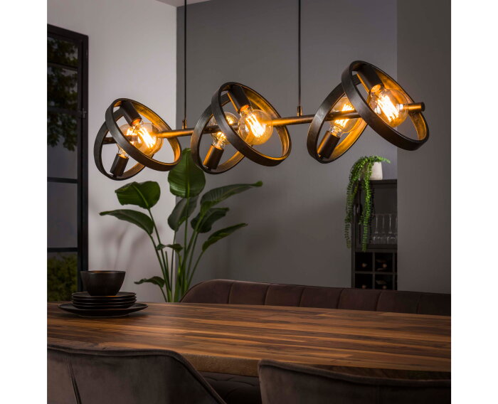 Hanglamp Hover 6 lampen - Charcoal
