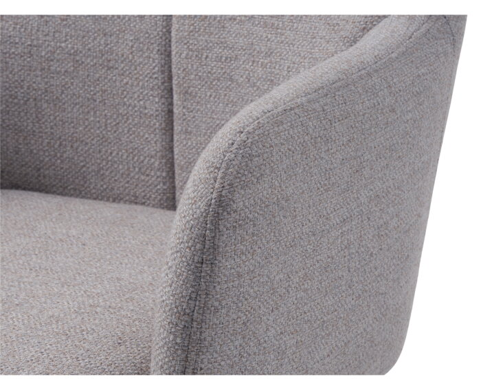 Fauteuil Manning met voetenbank - Naturel