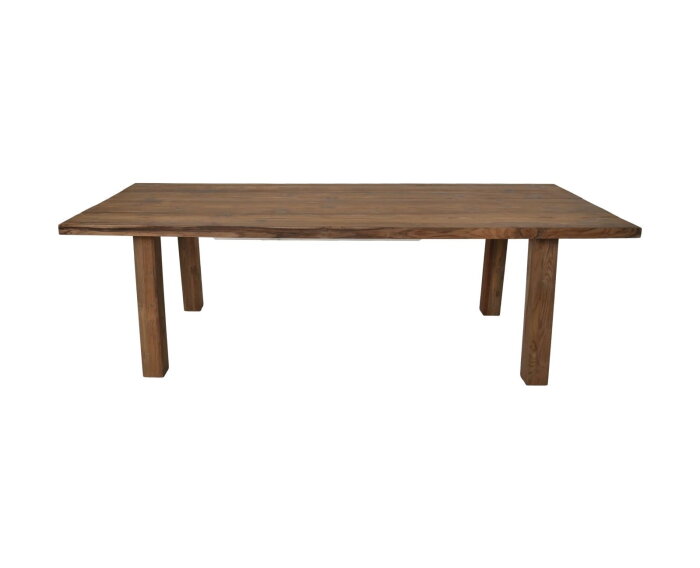 Rechthoekige eettafel tuin - 220x100x76 - Naturel - Teak