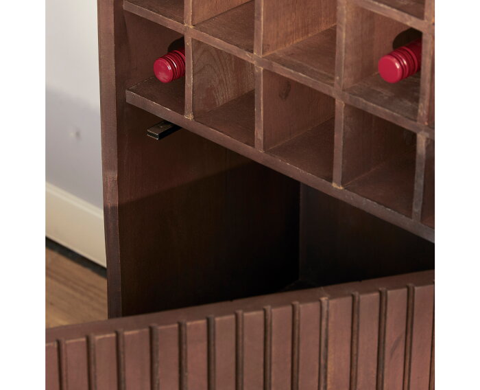 Wijnkast Madison Brown | 55 cm
