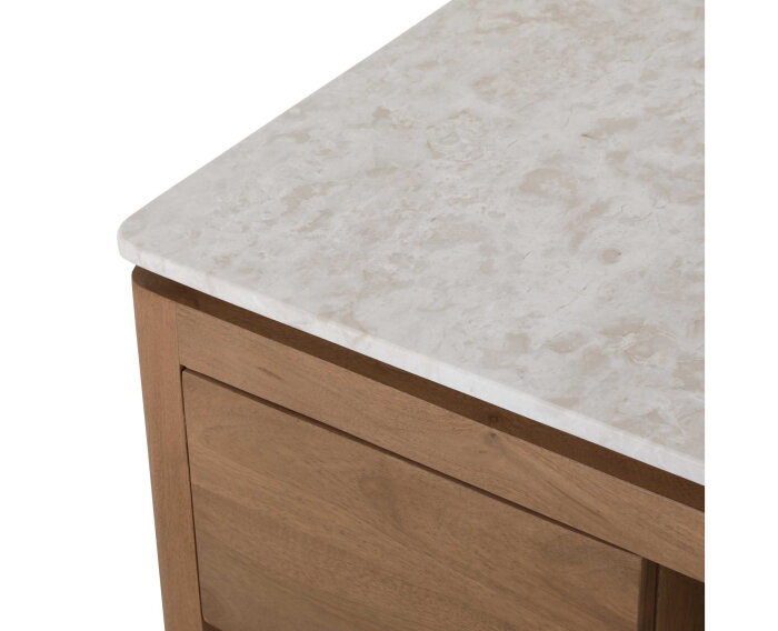 Vierkante Salontafel Dallas Naturel Mangohout 80 cm