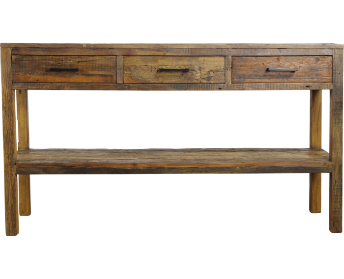 Sidetable Brent gerecycled hout naturel - 150 x 40 x 85 cm