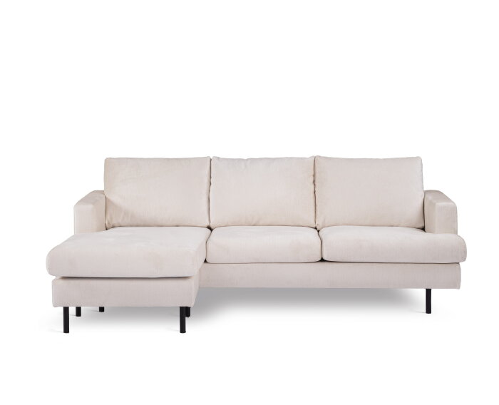 3 seater sofa CL L+R, fabric Loris 01, L720 champagne