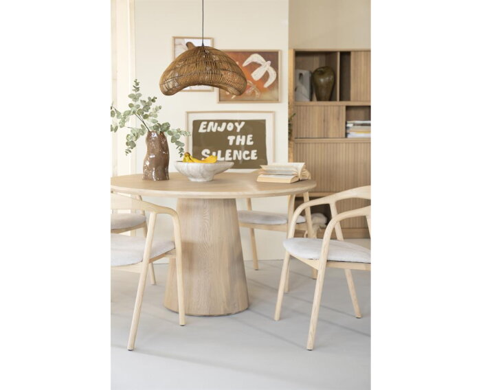 Eettafel Nola 130x125cm - naturel | Eleonora