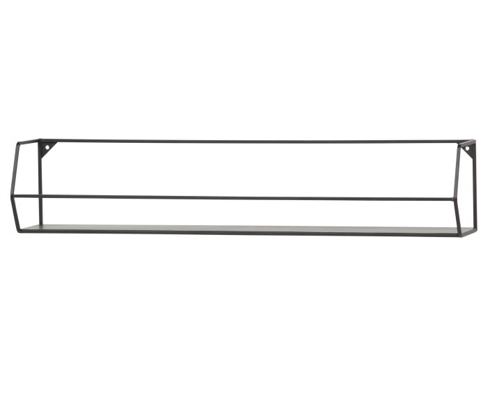 Zeta Wandplank Xl Zwart 80cm - WOOOD