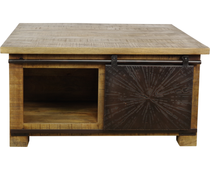 Salontafel Bradley vierkant mangohout 90x90x45 cm