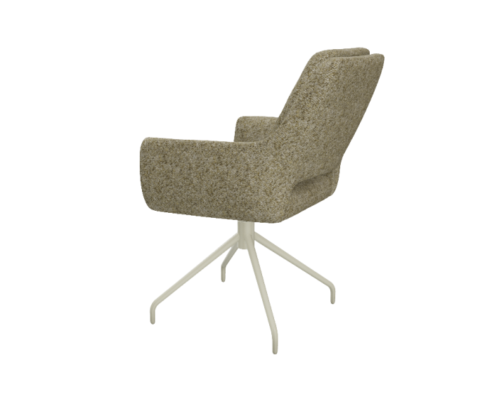 Eetkamerstoel Aarhus poot Atlas draaibaar beige - be amazing nature 01