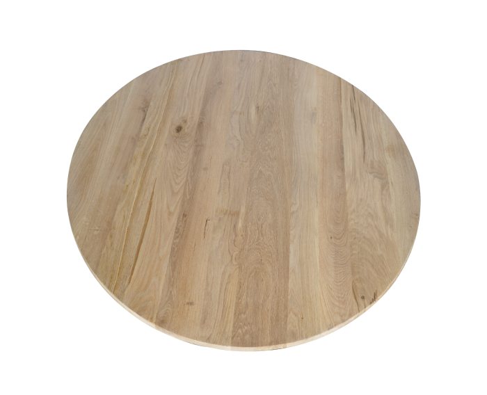Eiken eettafel Ferris | Rond 110 cm | Naturel