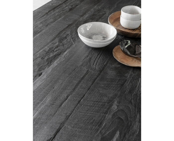 Timeless Black eettafel Beam 275 cm