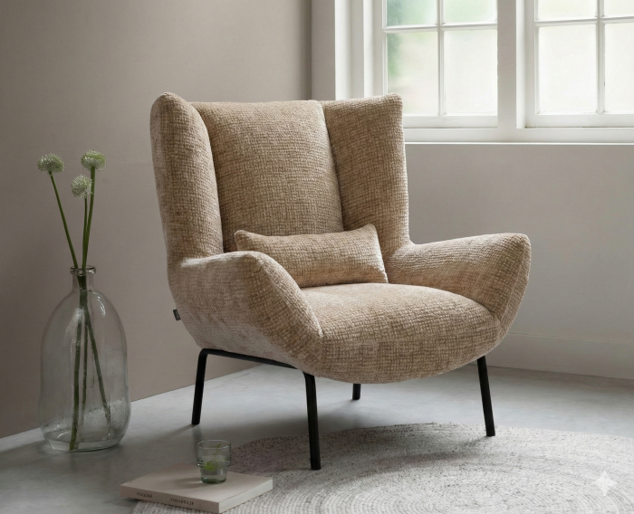 MUST Living fauteuil Astro - Sand- 97x92x96 cm