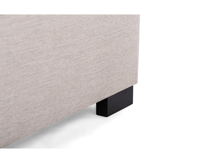 U-bank Eleven rechts By-Olaf – Stof Inari 22 Beige – Ruime 3-zits met extra loungegedeelte – 285 x 199 cm