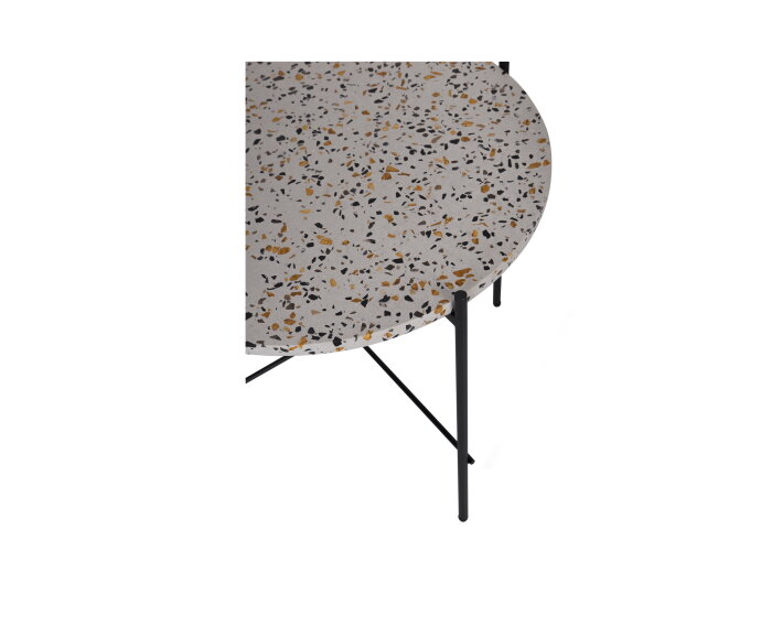 Vayen Bijzettafel Terrazzo Grijs 49x63x63 - WOOOD Exclusive