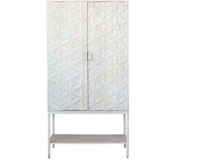 Trinity 2-deurs kast met onderplank, Mango Ashblond - Mix & Match Collection