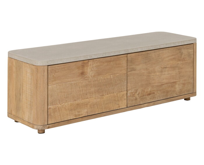 Nova tv meubel small  travertin top