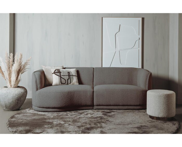 Leicester Sofa 240 round left - Copenhagen 903 Taupe