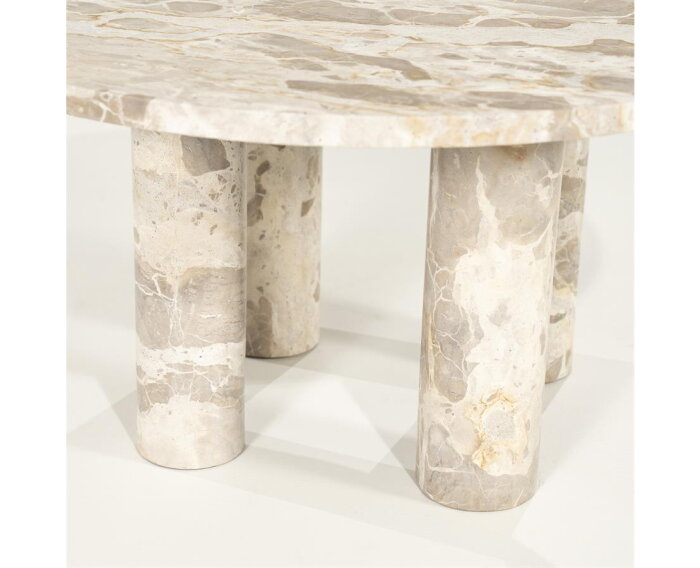 Coffee table Marmo 70x70cm - beige | BY-BOO