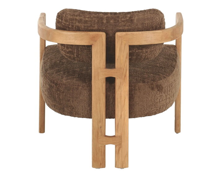 MUST Living fauteuil Kelly - Luxor Hazelnut - Naturel - 75x73x73 cm