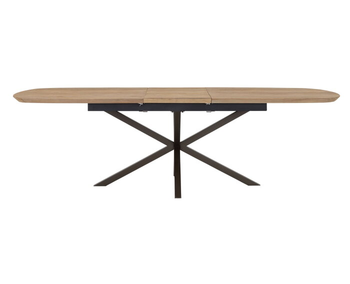 DTP home Utopia eettafel Deens ovaal teakhout uitschuifbaar - 76x210/260x105 cm