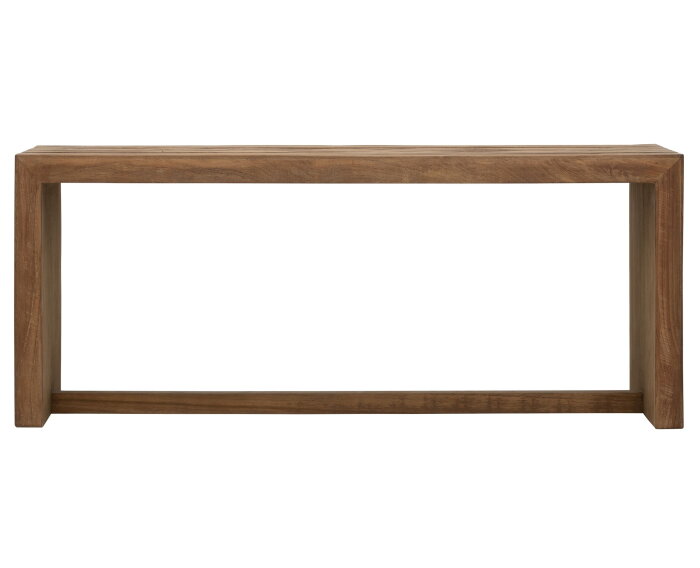 DTP home Lagoon bijzettafel rechthoekig teakhout naturel - 95 x 35 x 38 cm