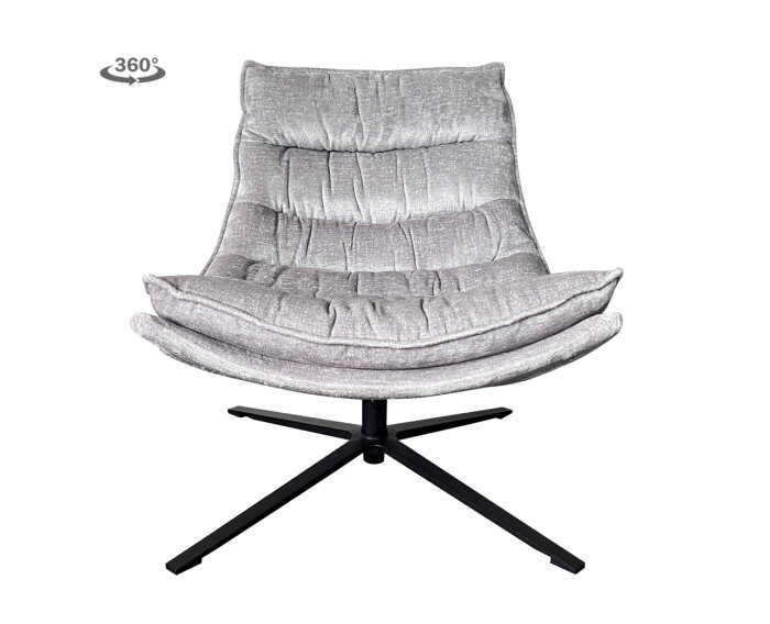 Venice Fauteuil - fabric BMG804 light grey (draaibaar)