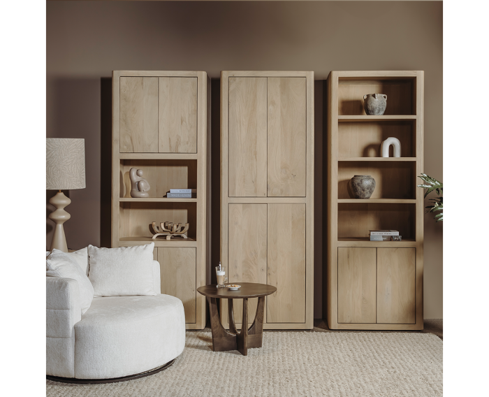 Tenna Boekenkast naturel 80 cm