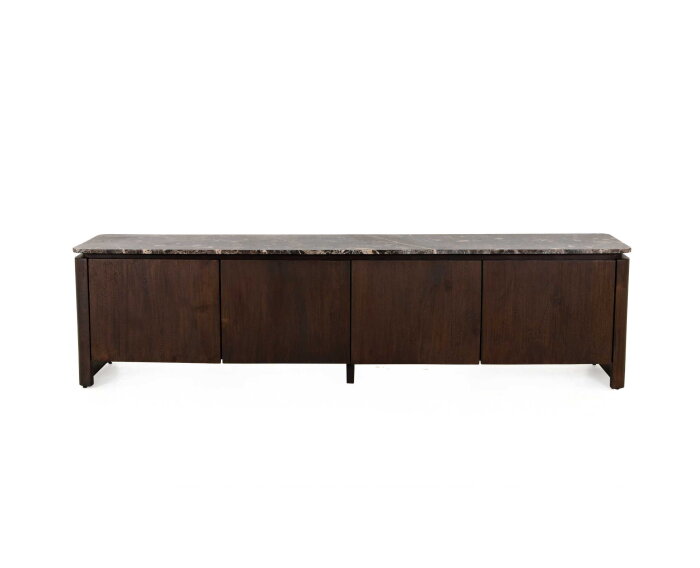 Bovenblad Tv meubel Dallas Bruin Marmer 210 cm