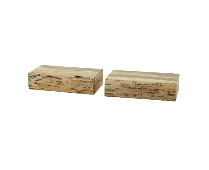 Nachtkastje Tree zwevend set van 2 acacia Large