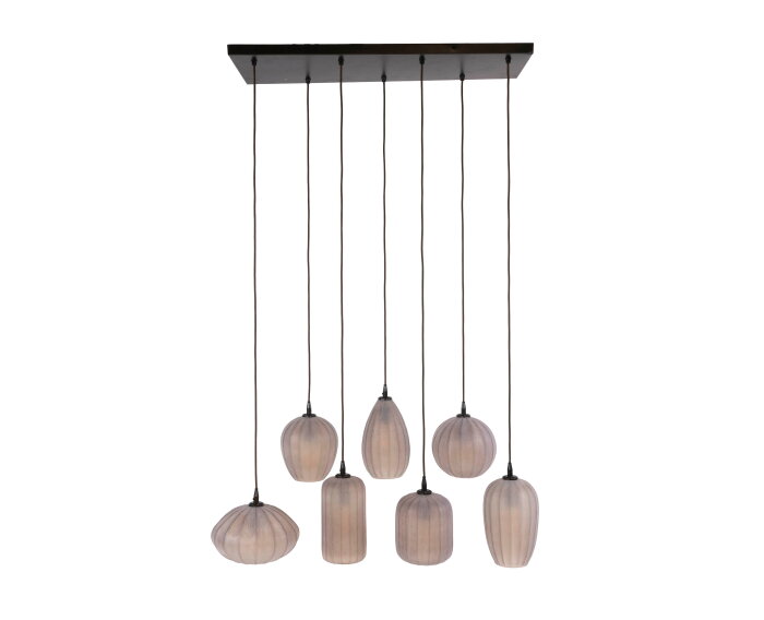 Hanglamp Altura 4+3L - Sienna bruin-frosted
