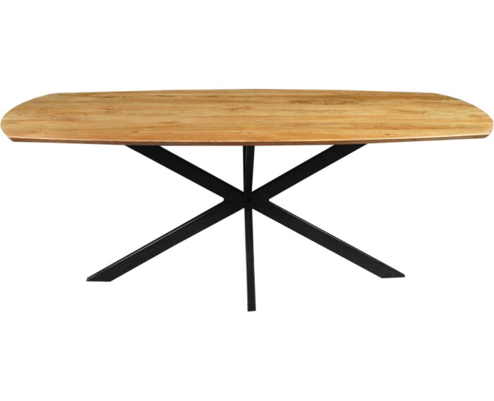 Eettafel Nevada deens ovaal mangohout 160x90 cm - Naturel