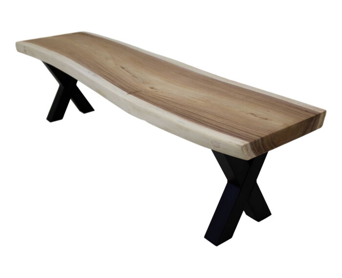 Boomstamblad voor eetbank - 150x40 cm - munggur