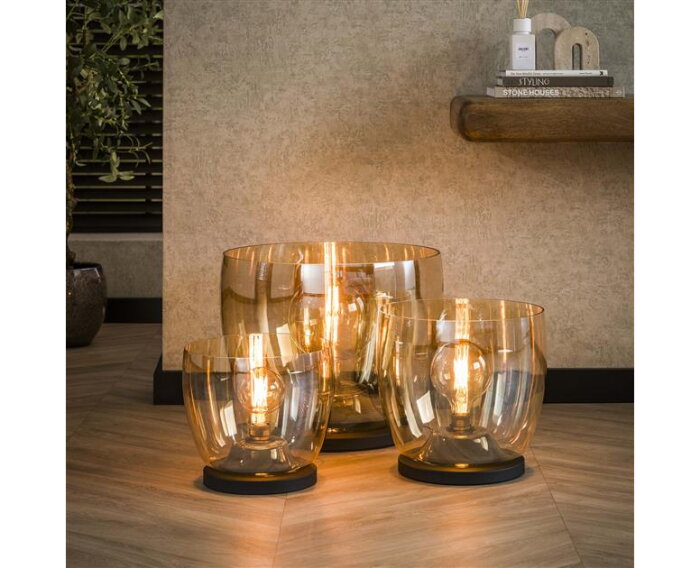 Vloerlamp UP XL - Amber color glas