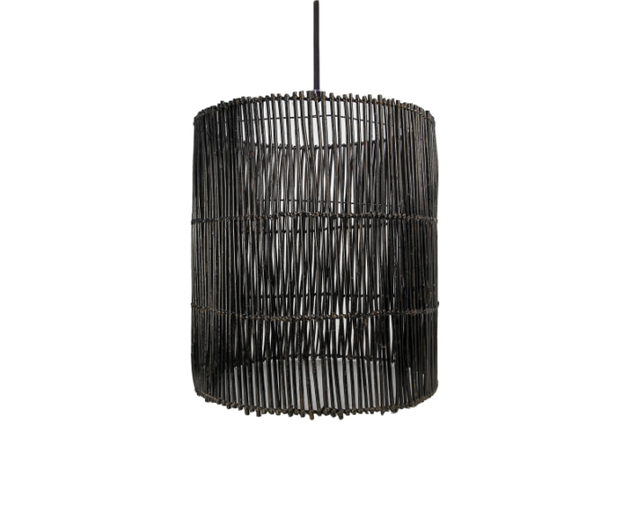 Hanglamp - ø50 cm - rotan - black wash