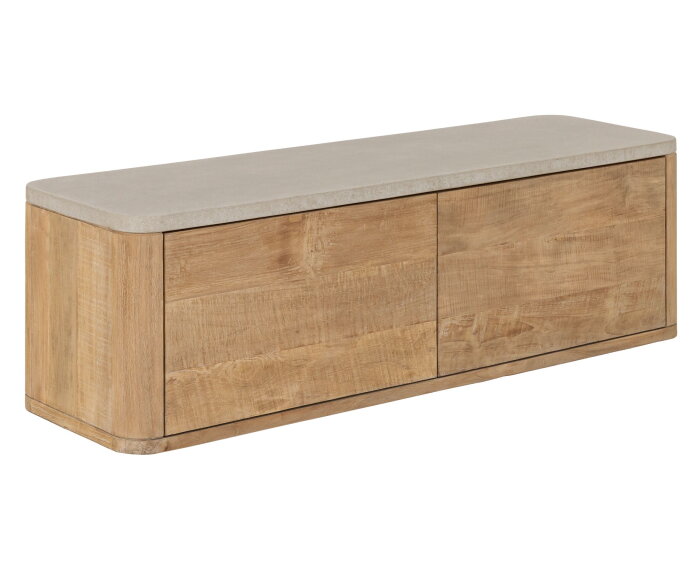 Nova tv meubel small  travertin top