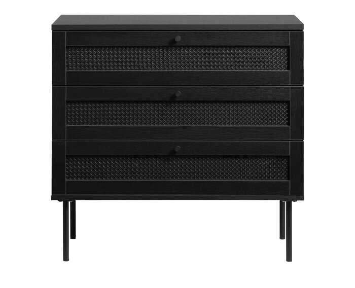 Ladekast Pensacola 80 cm breed - Zwart