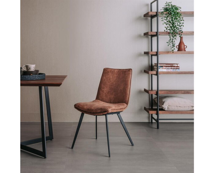 Pamplona Stoel - fabric Cognac
