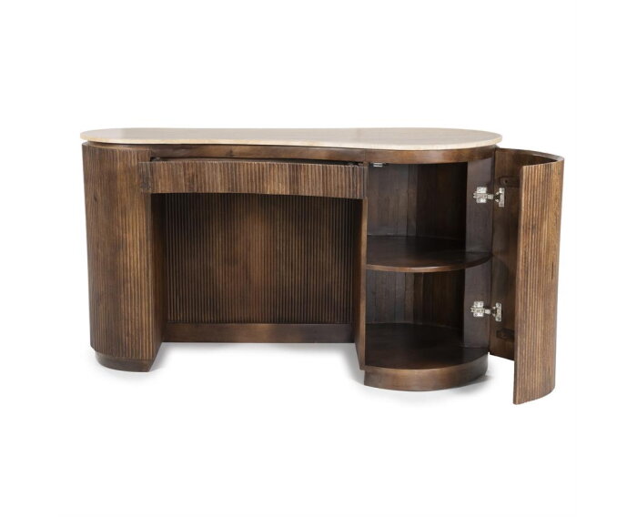 Bureau Mari 129x60cm - bruin | Eleonora