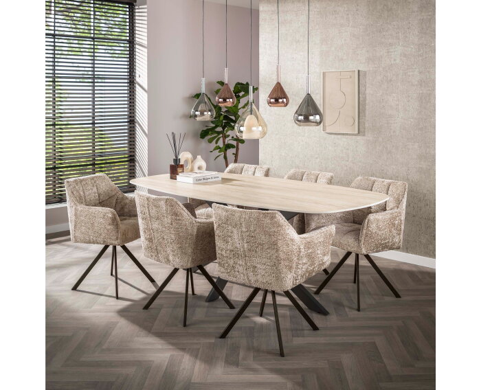 Armstoel Raster draaibaar VPE2 - Alura zand - brons