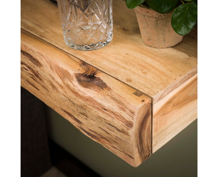 Nachtkastje Tree zwevend set van 2 acacia Large