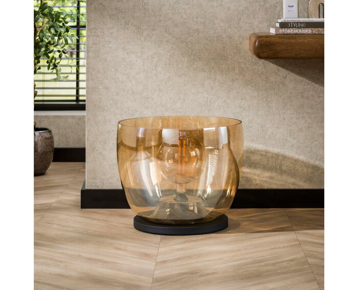 Vloerlamp UP XXL - Amber color glas