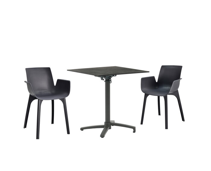 Julia HPL bistro table 70x70cm anthracite