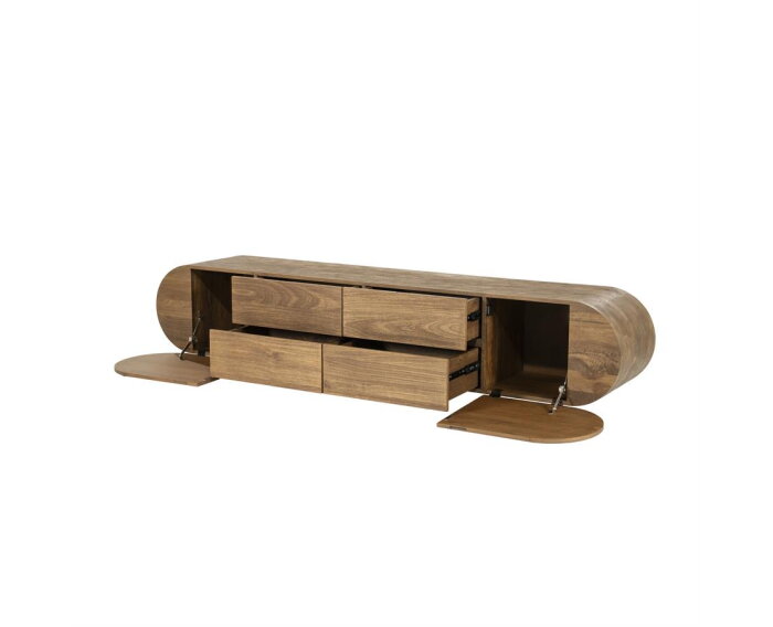 TV meubel King 210x40cm - bruin | Eleonora