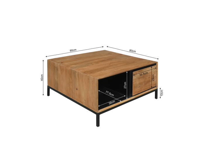 Salontafel RichWood | 80 cm