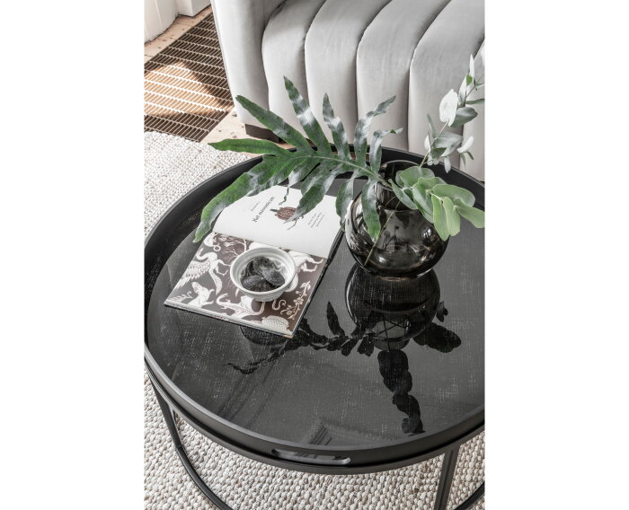 Coffee table Golden Fiber large,37x&Oslash;75 cm