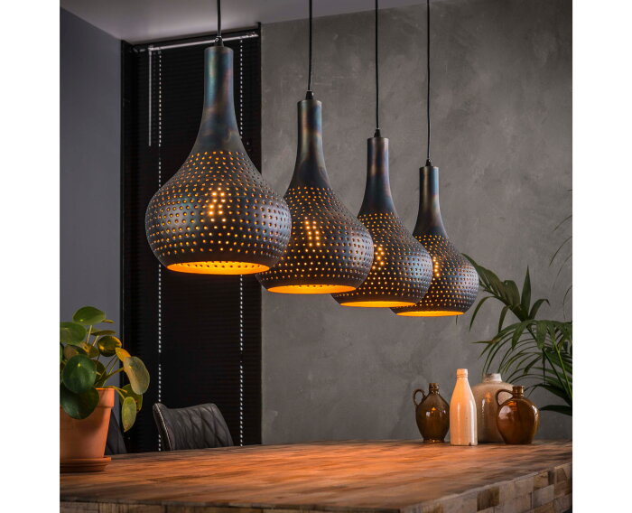 Hanglamp Punch 4 Lampen | Ray-Zwart