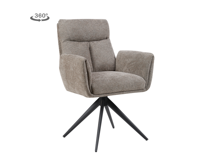 Varzo Armstoel - Toro 45 mocca (draaibaar)